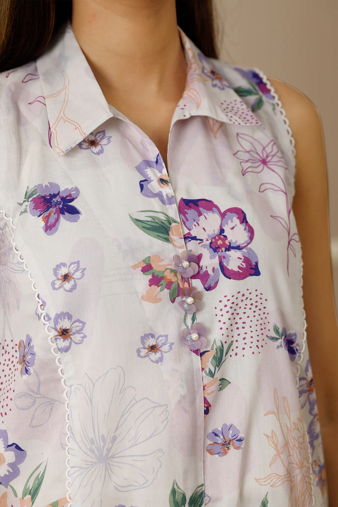 Unstitched Printed Lawn 3 Piece - Image 7