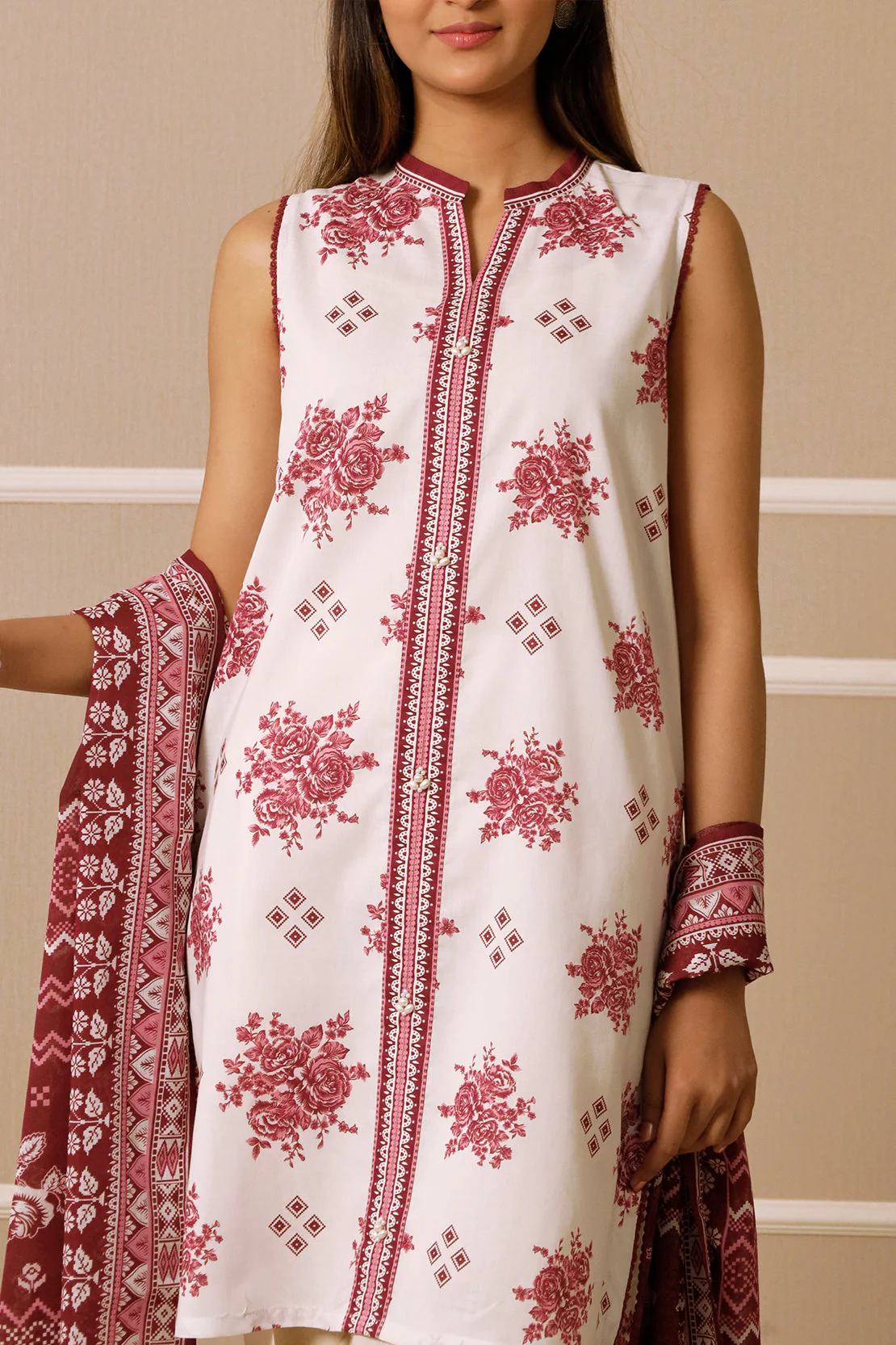 Unstitched Printed Lawn 3 Piece - Image 6