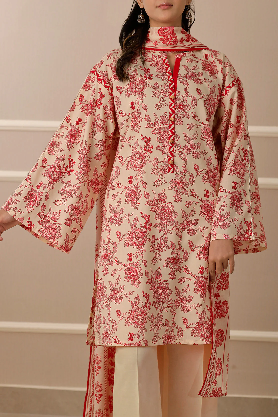 Unstitched Printed Lawn 3 Piece - Image 6