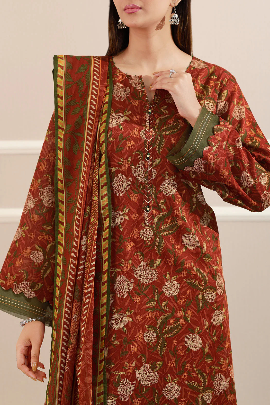 Unstitched Printed Lawn 3 Piece - Image 6
