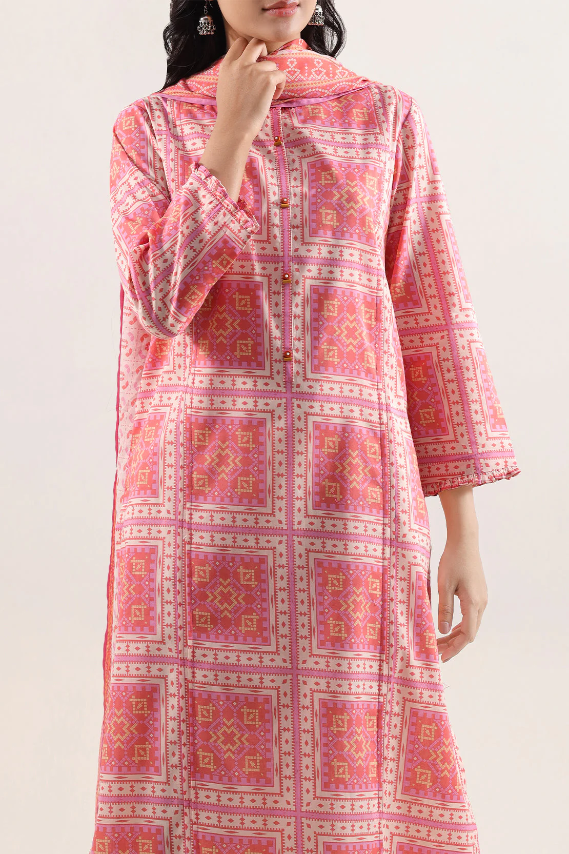 Unstitched Printed Lawn 3 Piece - Image 2
