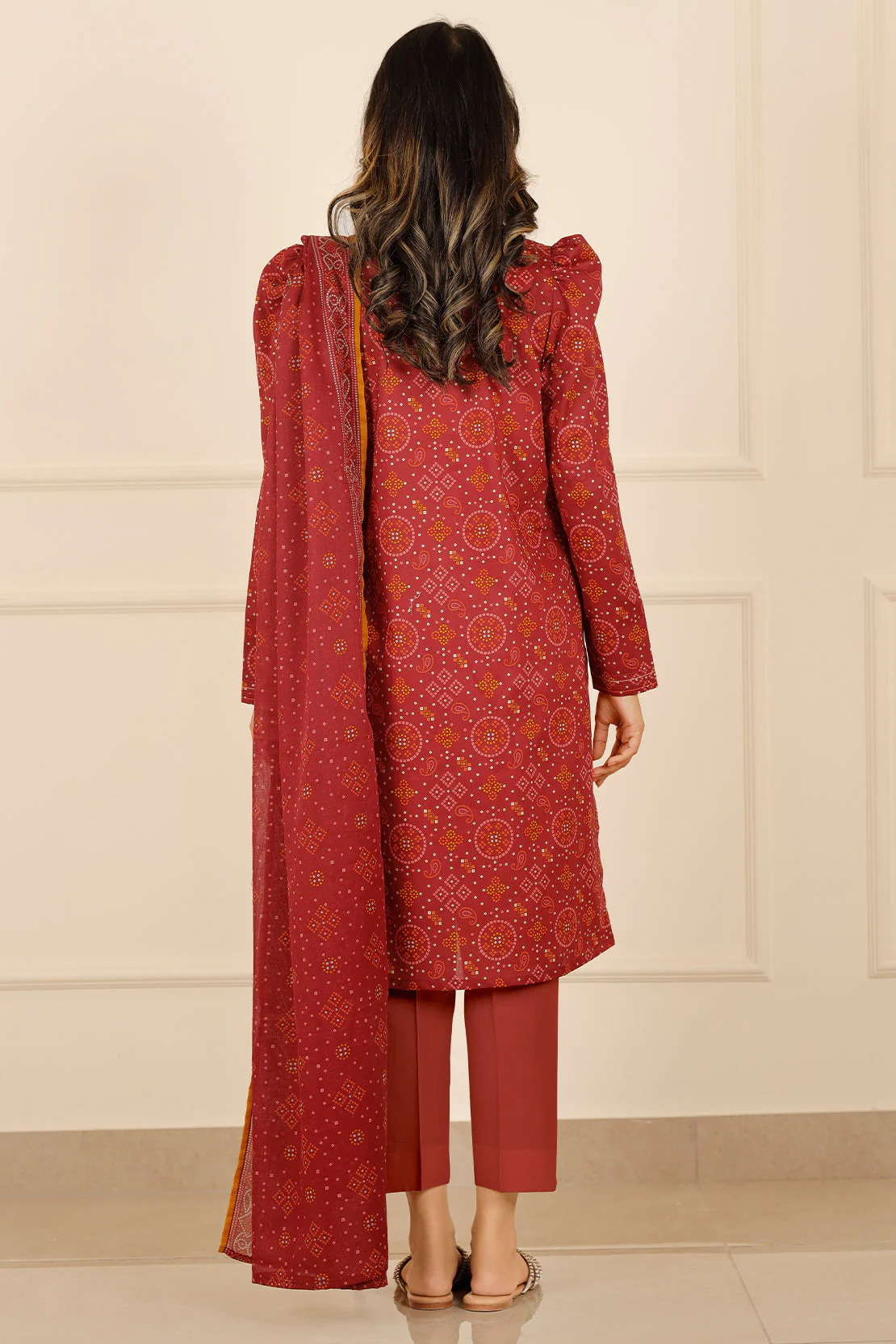 Unstitched Printed Lawn 3 Piece - Image 4