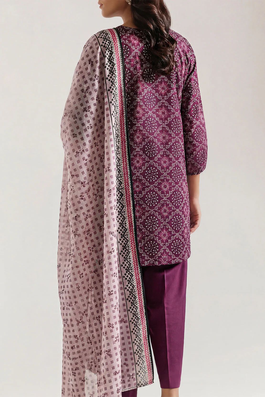 Unstitched Printed Lawn 3 Piece - Image 3