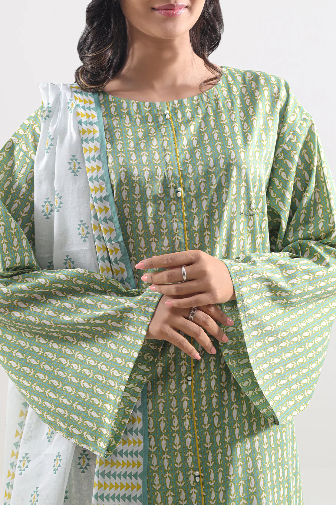Unstitched Printed Lawn 3 Piece - Image 2