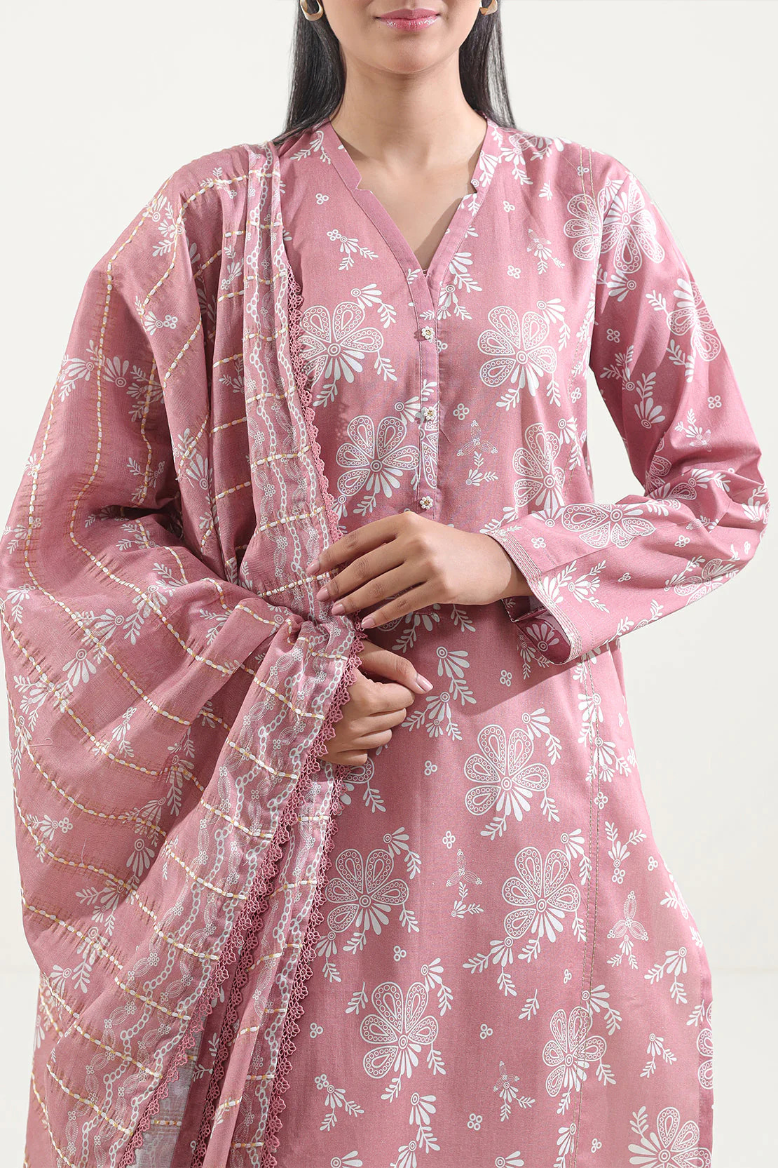 Unstitched Printed Lawn 3 Piece - Image 2
