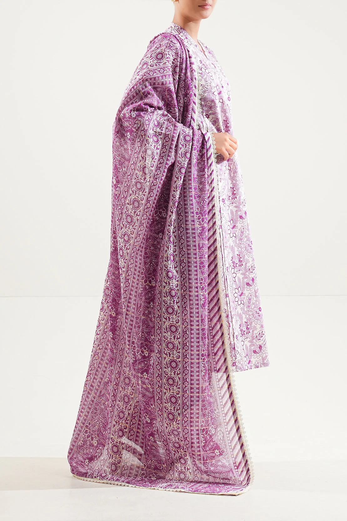 Unstitched Printed Lawn 3 Piece - Image 3