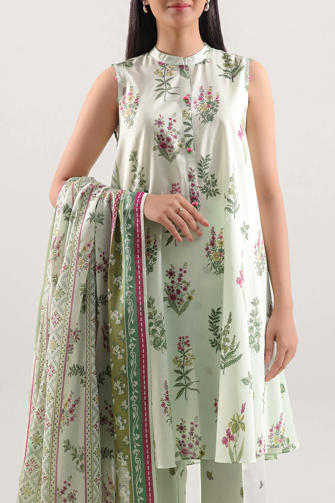 Unstitched Printed Lawn 3 Piece - Image 2