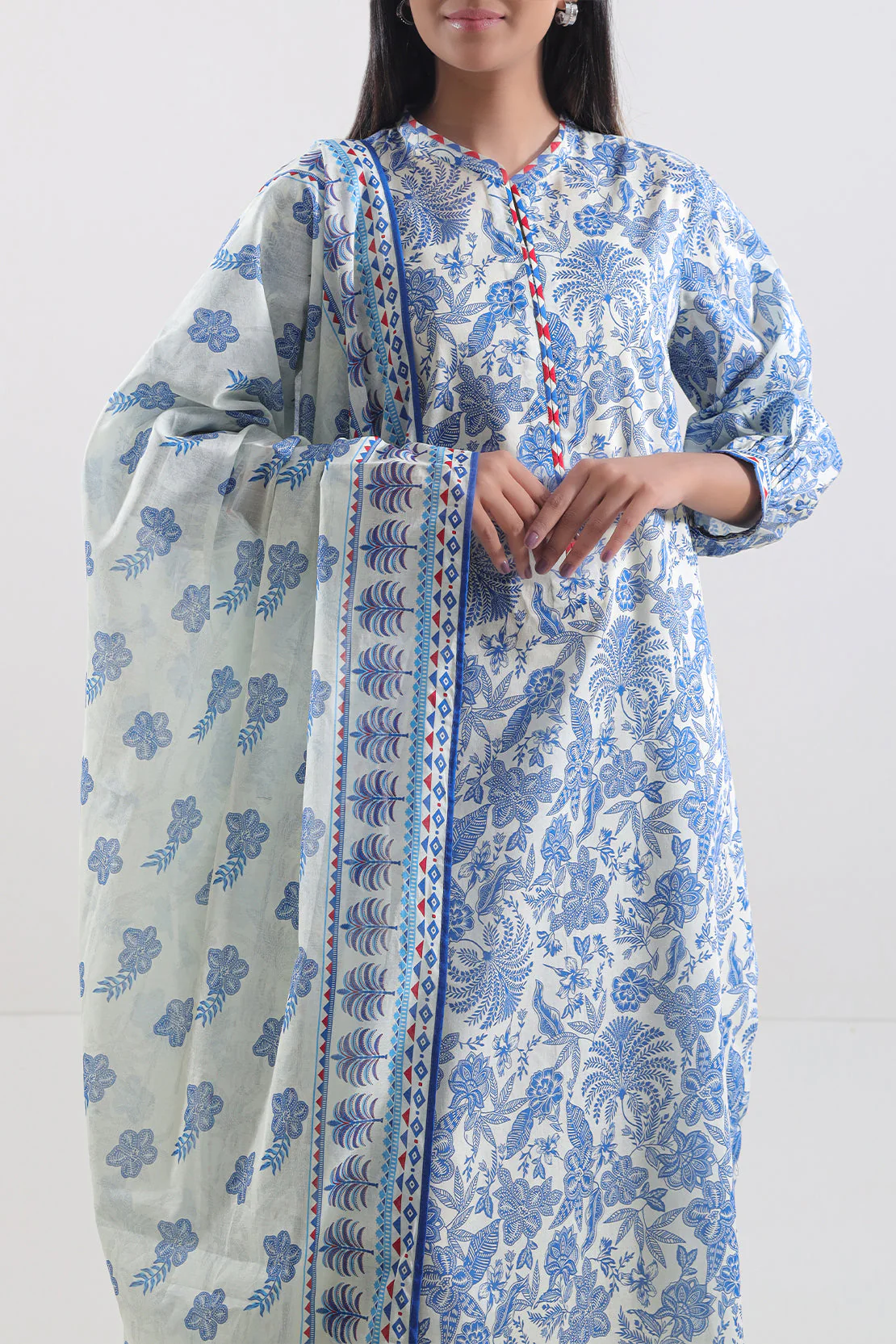Unstitched Printed Lawn 3 Piece - Image 2