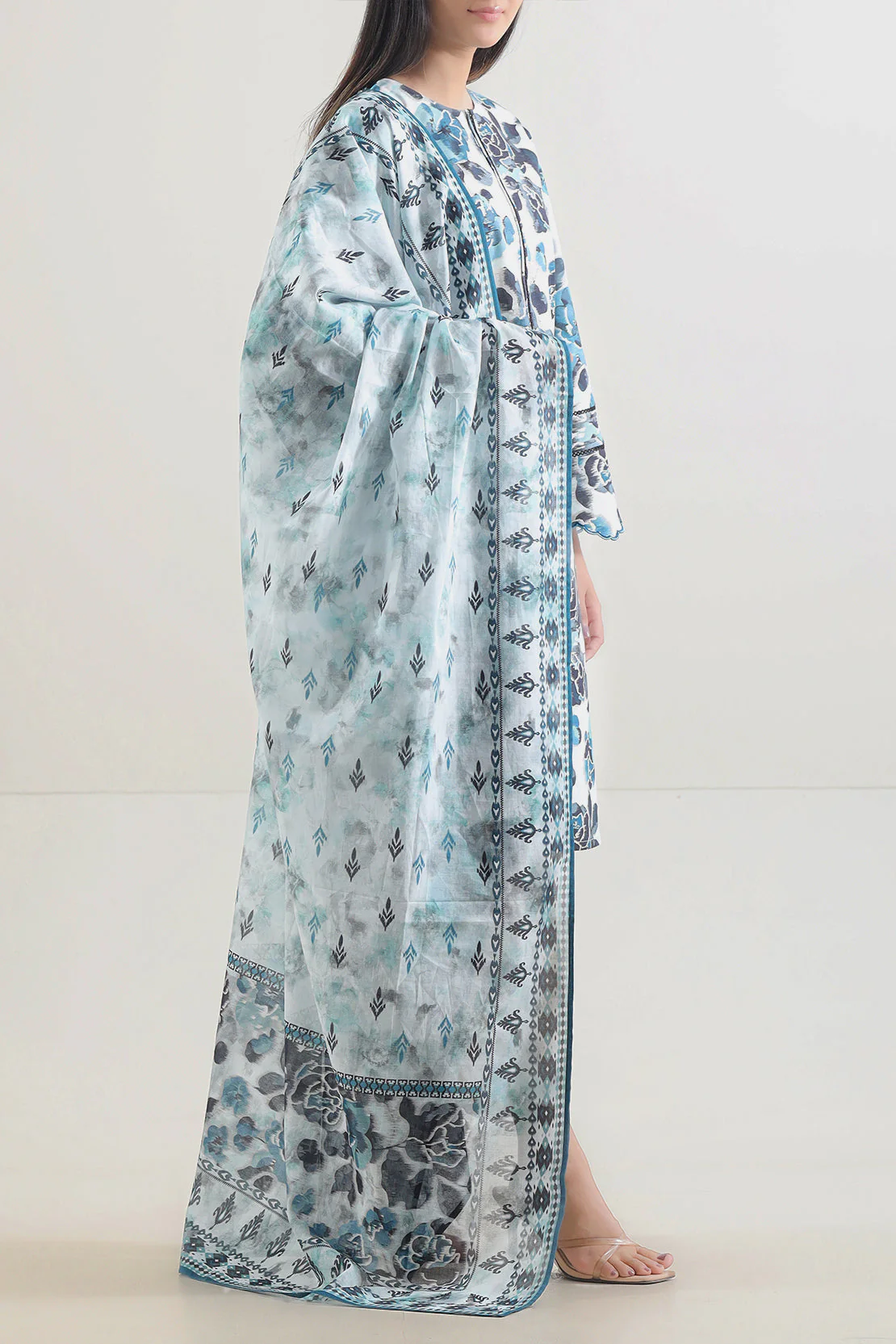 Unstitched Printed Lawn 3 Piece - Image 3