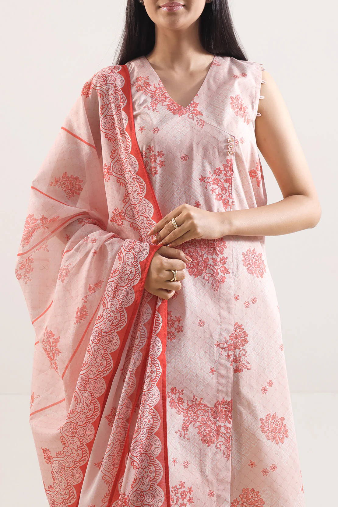 Unstitched Printed Lawn 3 Piece - Image 2