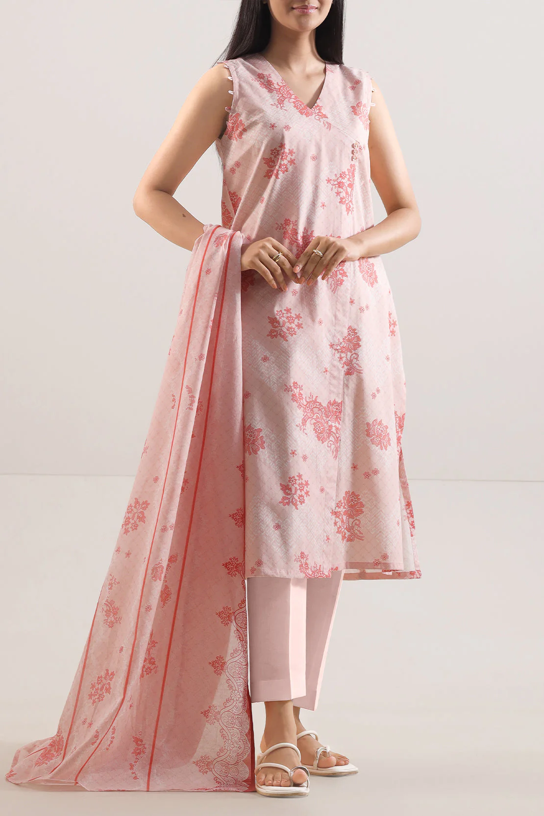 Unstitched Printed Lawn 3 Piece - Image 3