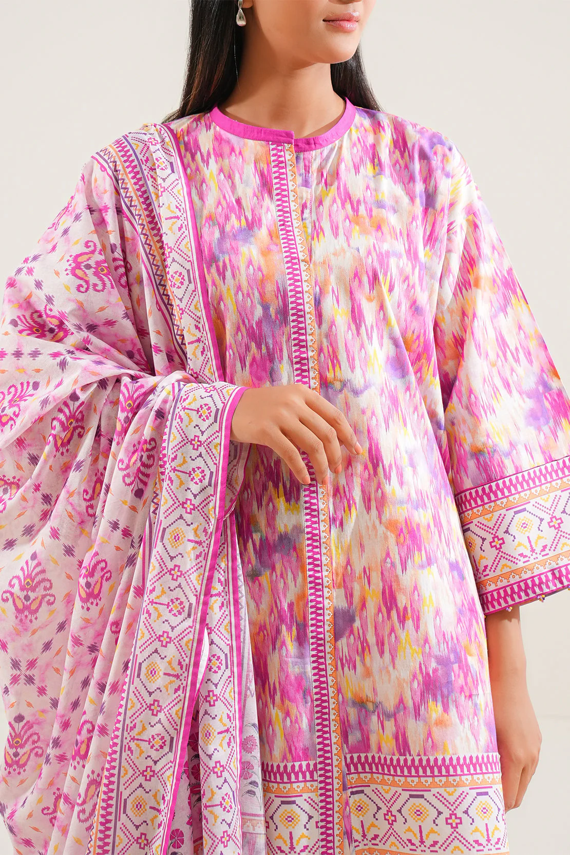 Unstitched Printed Lawn 3 Piece - Image 2
