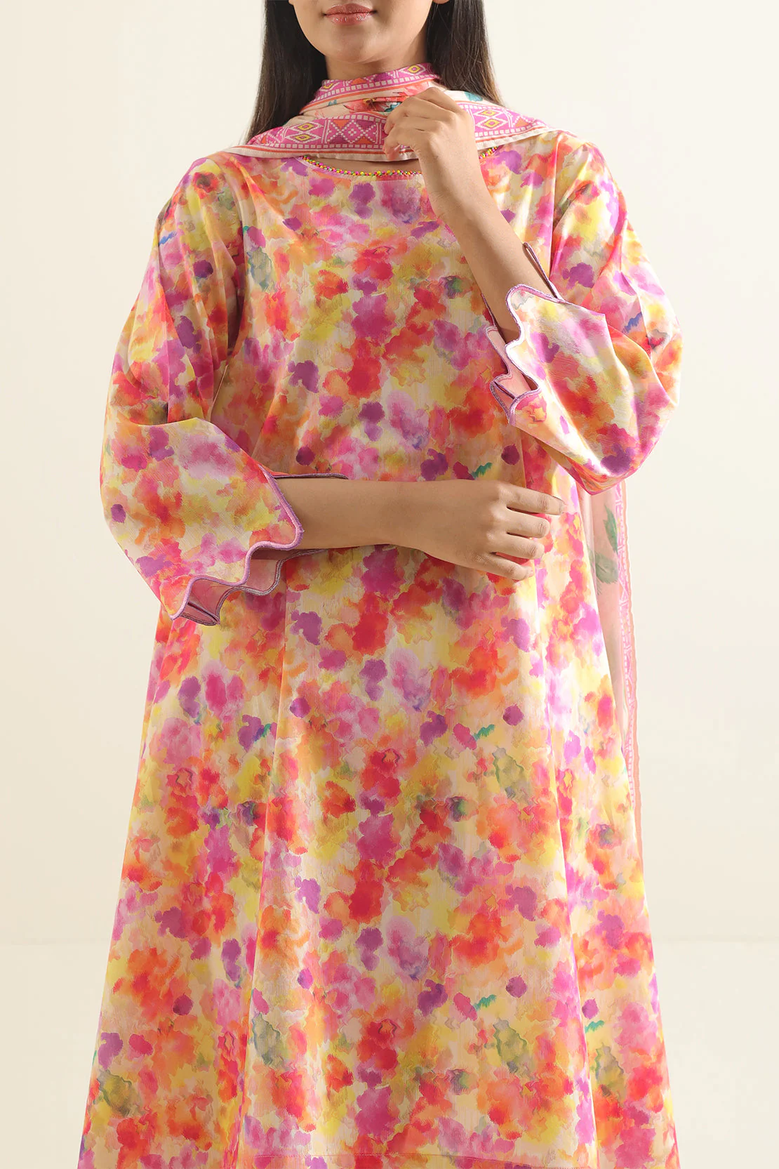 Unstitched Printed Lawn 3 Piece - Image 2