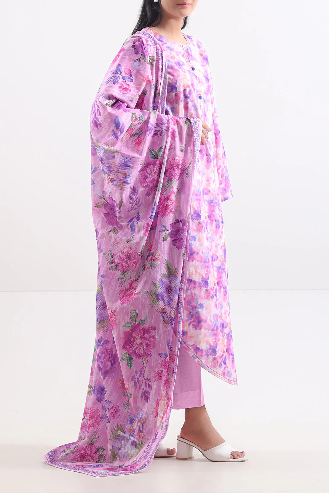 Unstitched Printed Lawn 3 Piece - Image 2