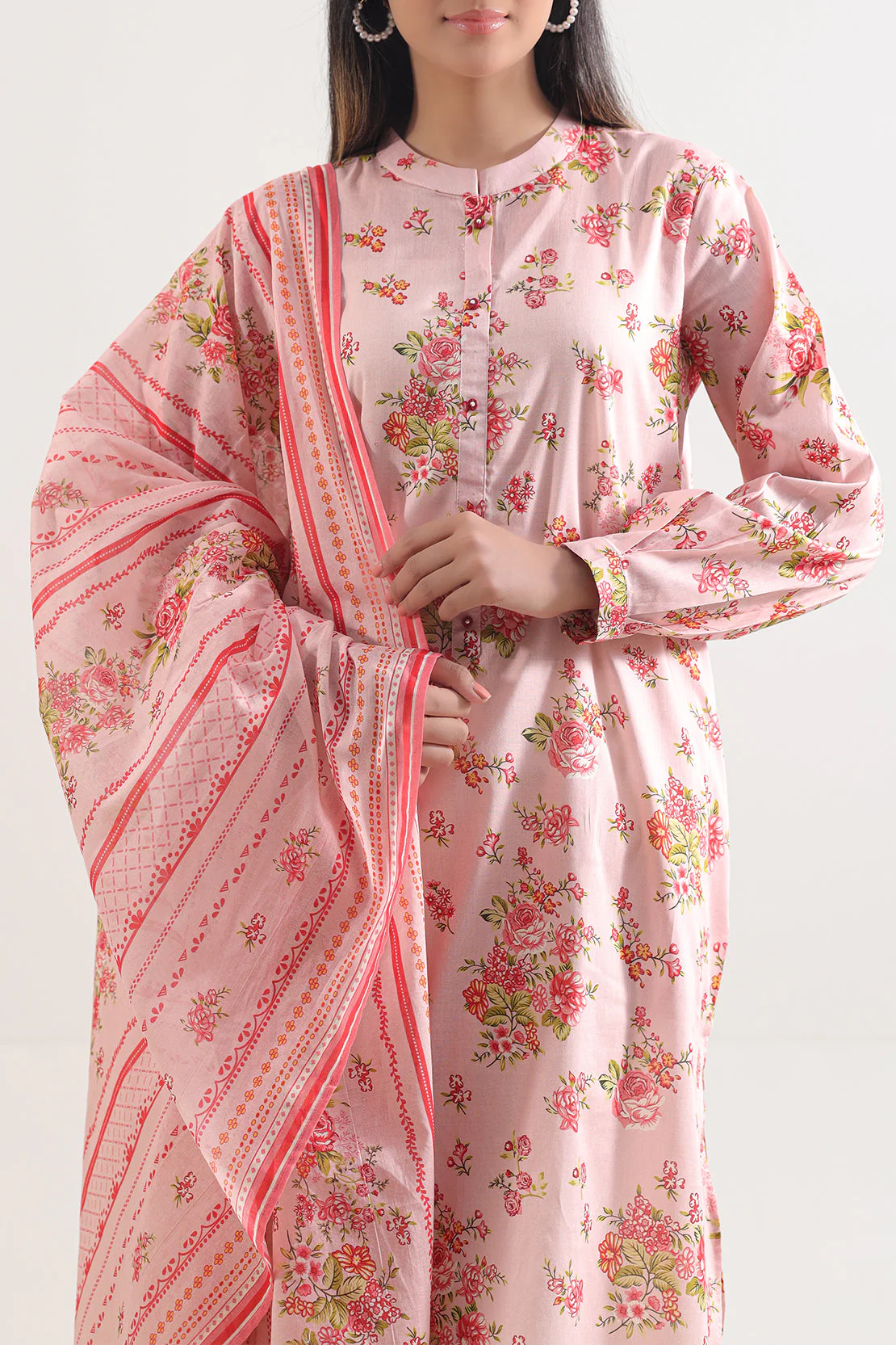 Unstitched Printed Lawn 3 Piece - Image 2