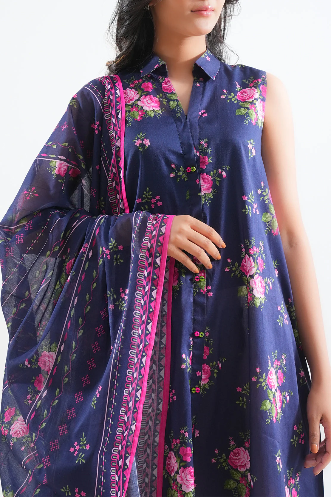 Unstitched Printed Lawn 3 Piece - Image 2