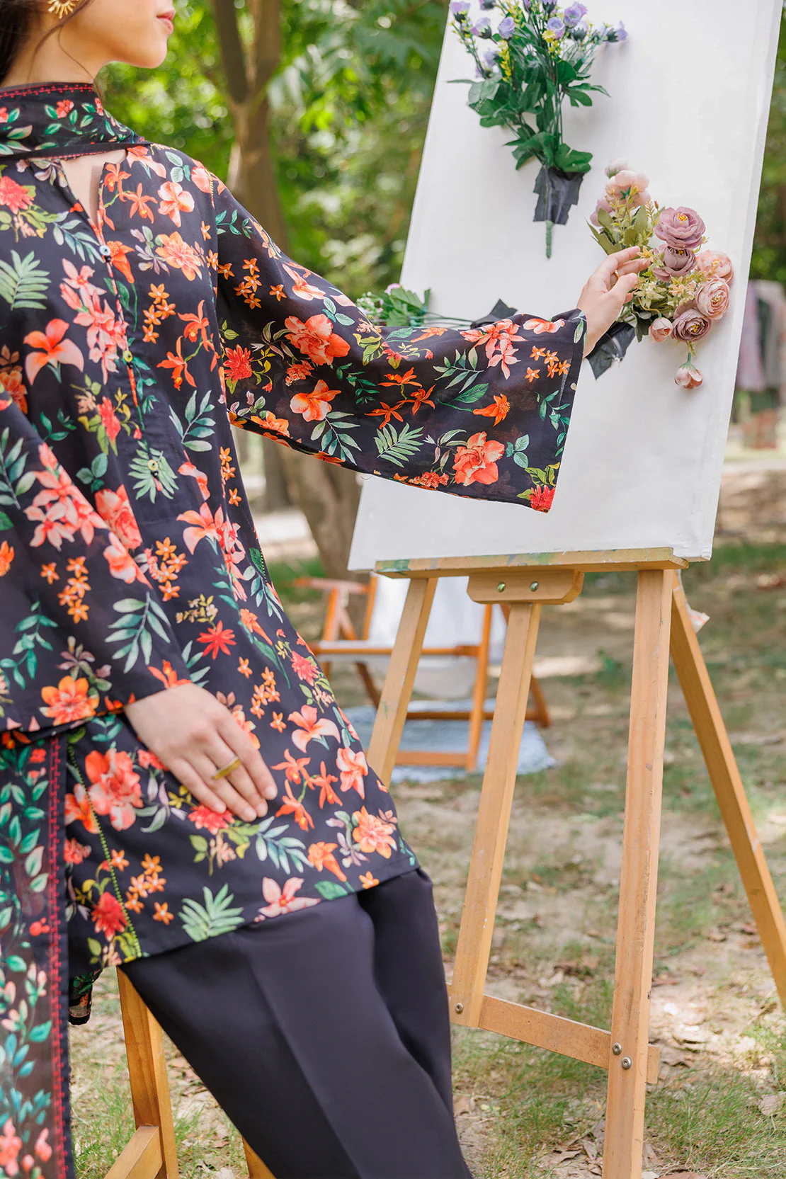 Unstitched Printed Lawn 3 Piece - Image 3