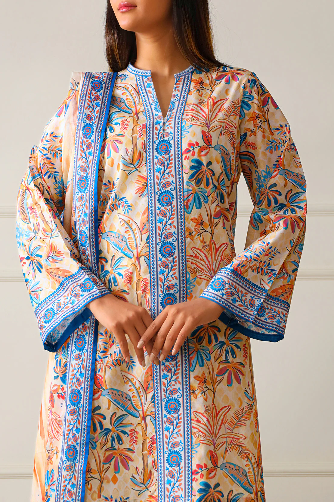 Unstitched Printed Lawn 3 Piece - Image 5