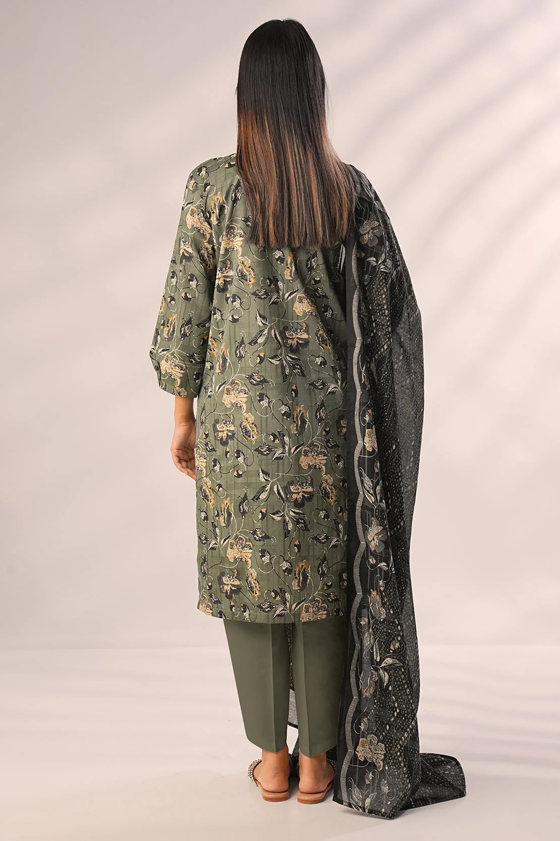 Unstitched Printed Lawn 3 Piece - Image 4