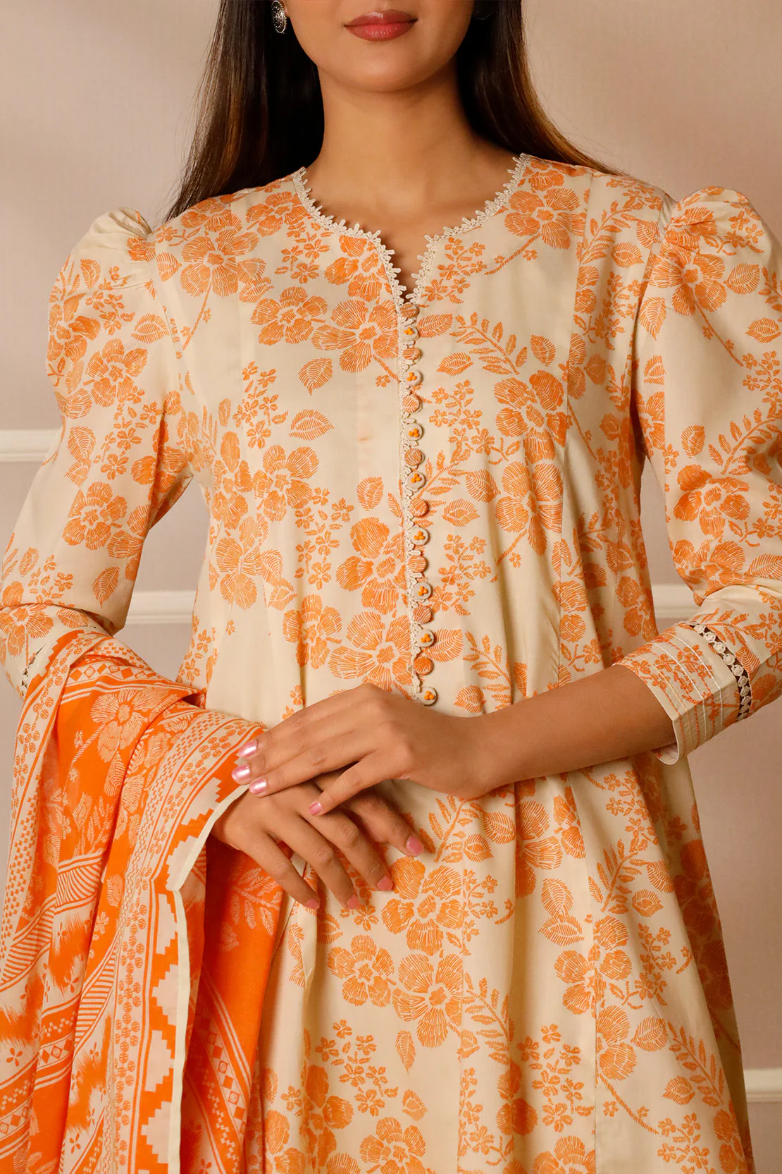 Unstitched Printed Lawn 3 Piece - Image 2