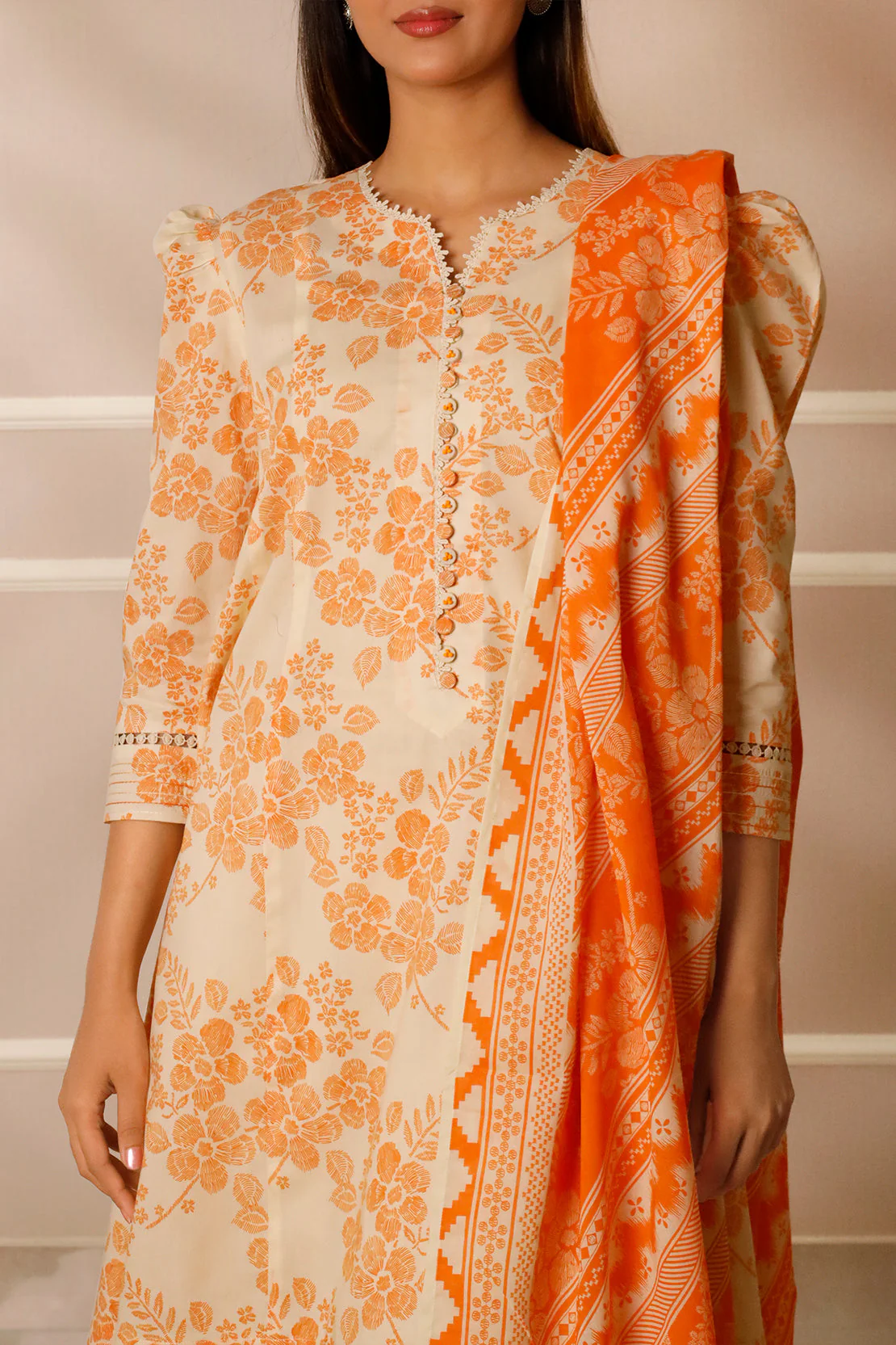 Unstitched Printed Lawn 3 Piece - Image 5