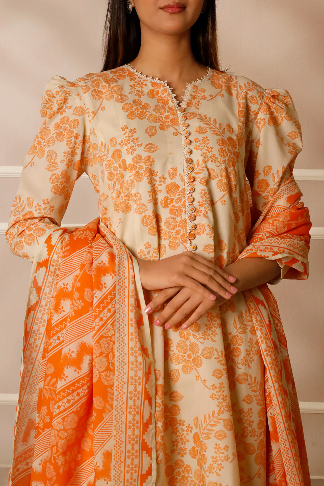 Unstitched Printed Lawn 3 Piece - Image 6