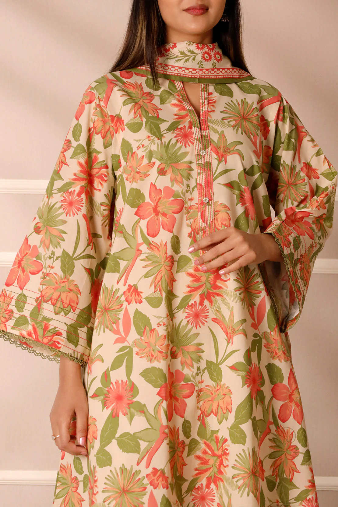 Unstitched Printed Lawn 3 Piece - Image 6