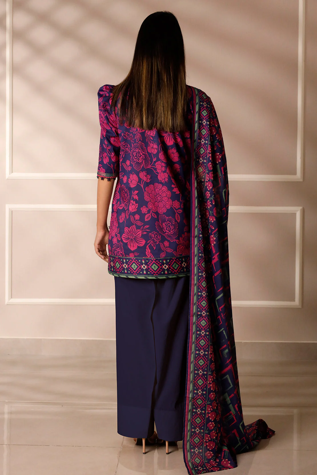 Unstitched Printed Lawn 3 Piece - Image 6