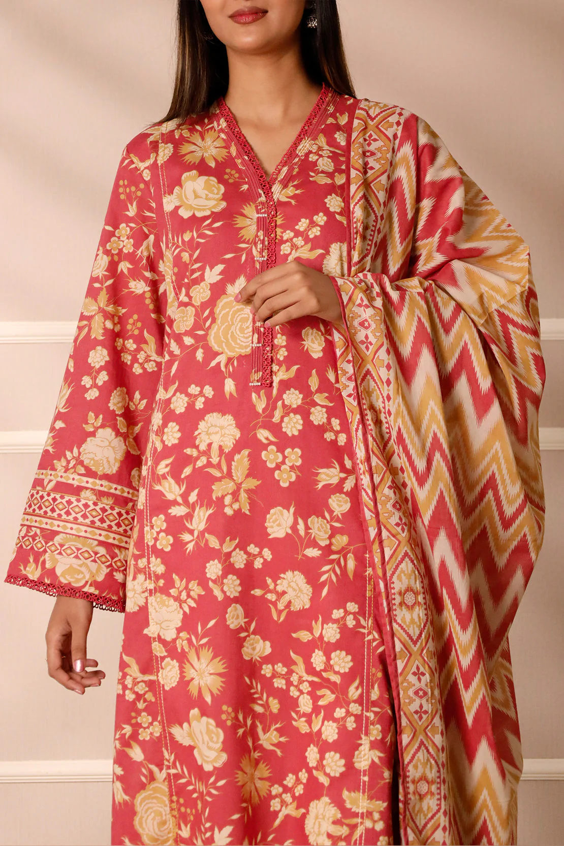 Unstitched Printed Lawn 3 Piece - Image 7