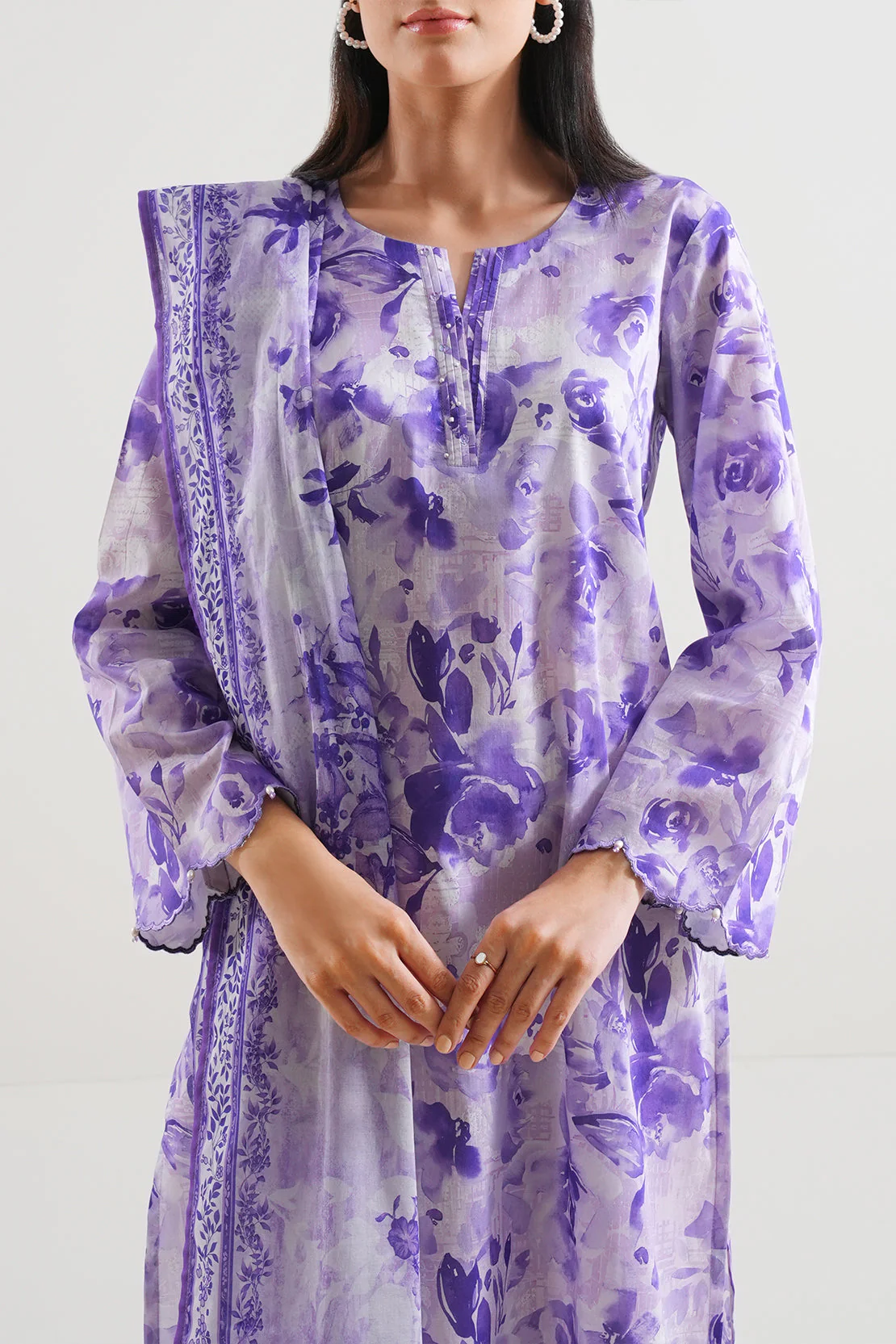 Unstitched Printed Lawn 3 Piece - Image 3