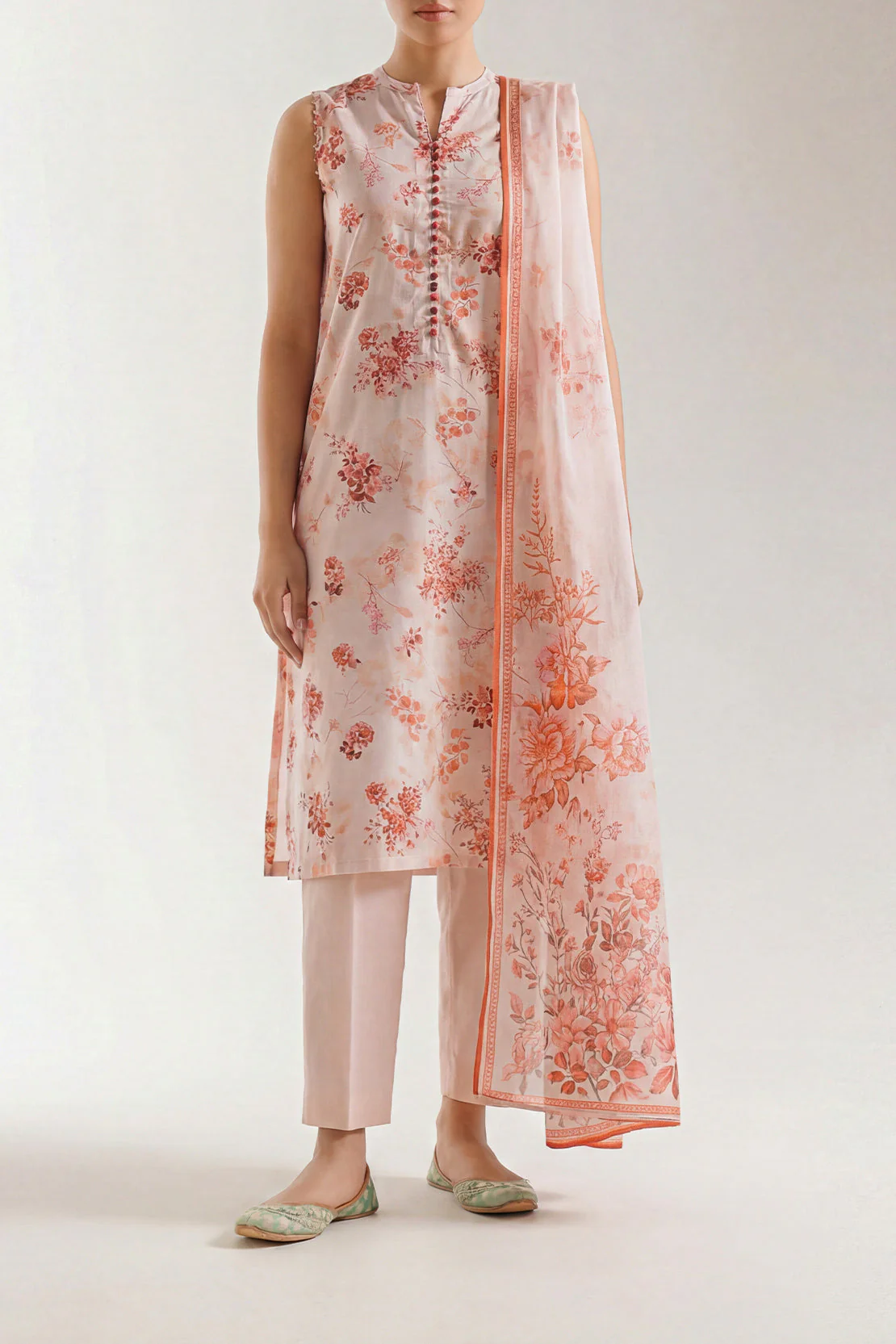 Unstitched Printed Lawn 3 Piece - Image 2