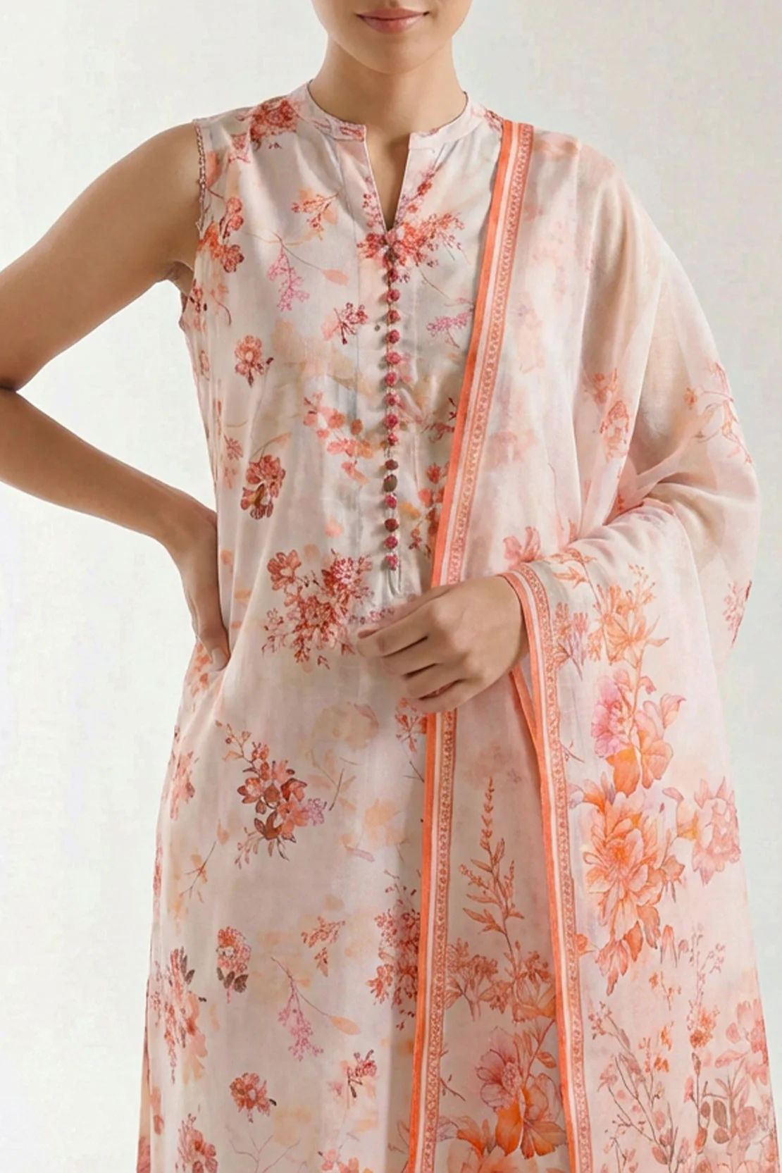 Unstitched Printed Lawn 3 Piece - Image 3