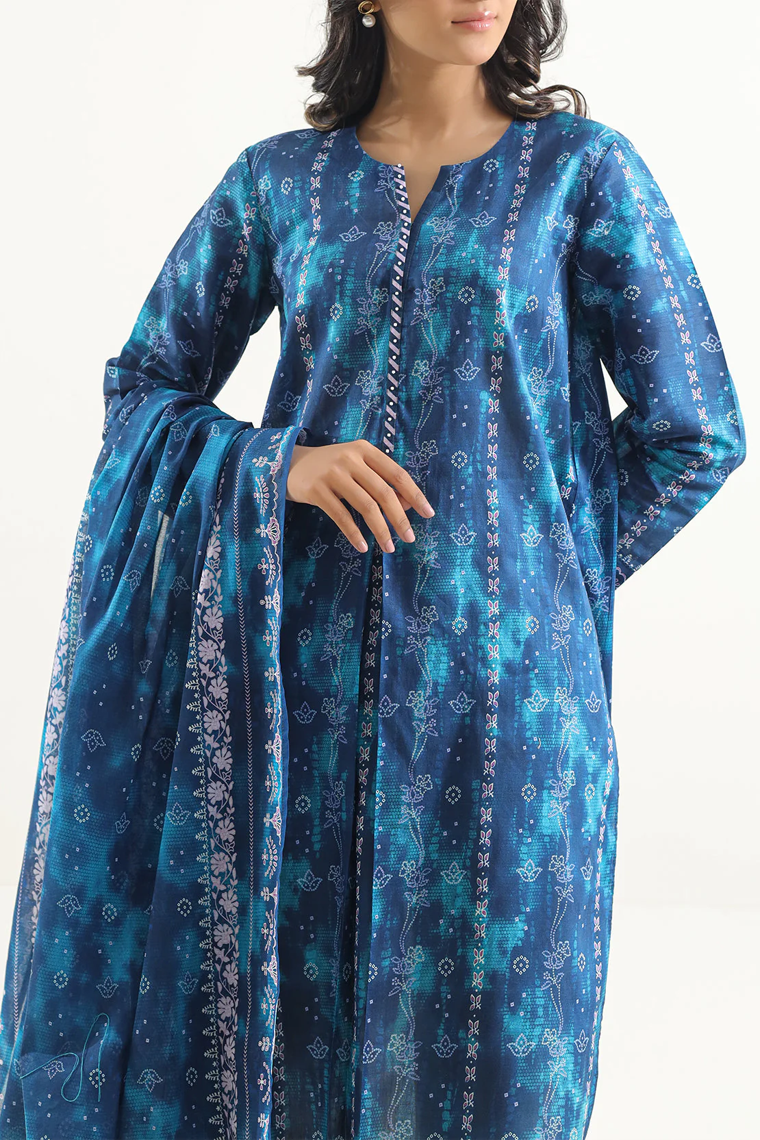 Unstitched Printed Lawn 3 Piece - Image 2
