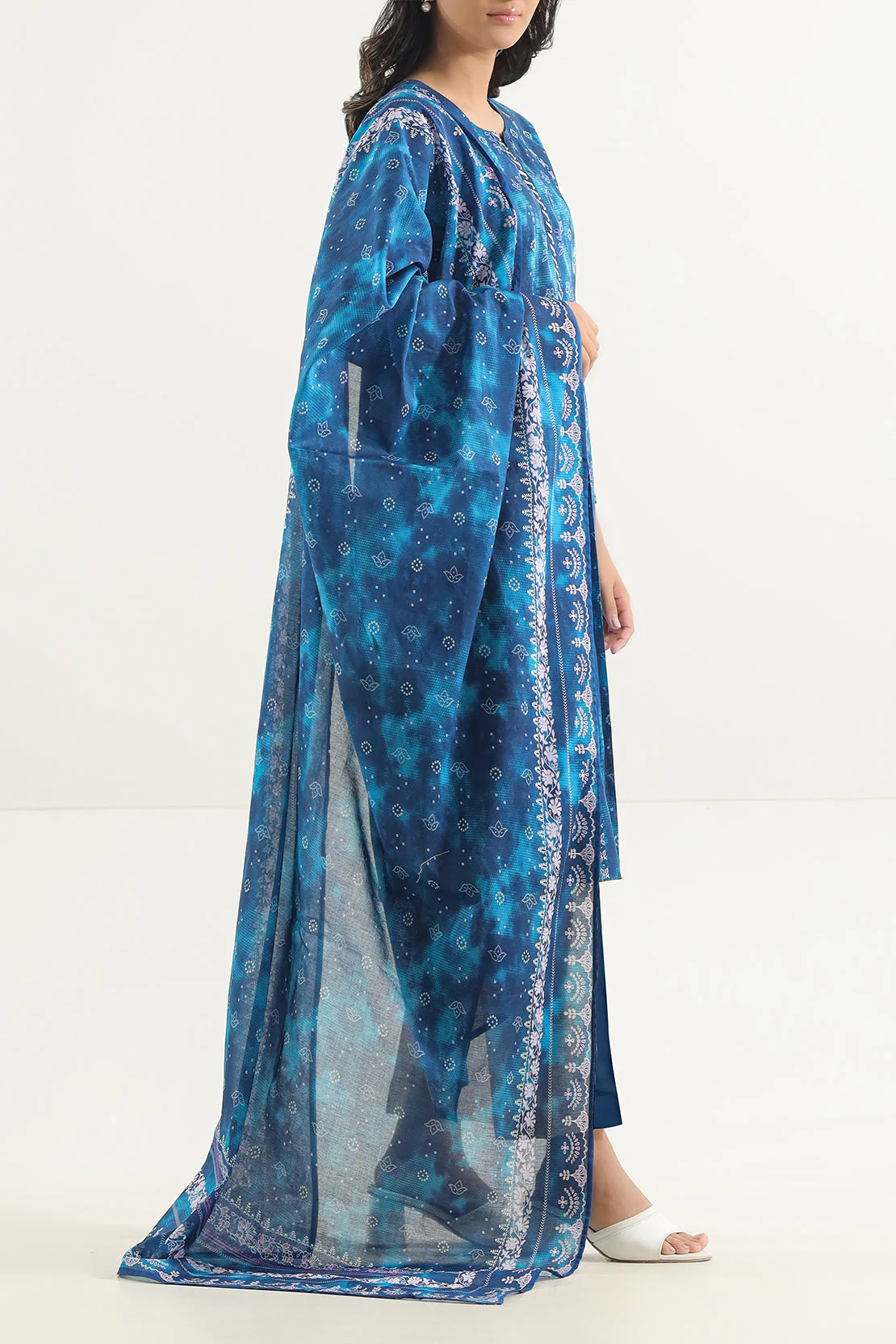 Unstitched Printed Lawn 3 Piece - Image 3