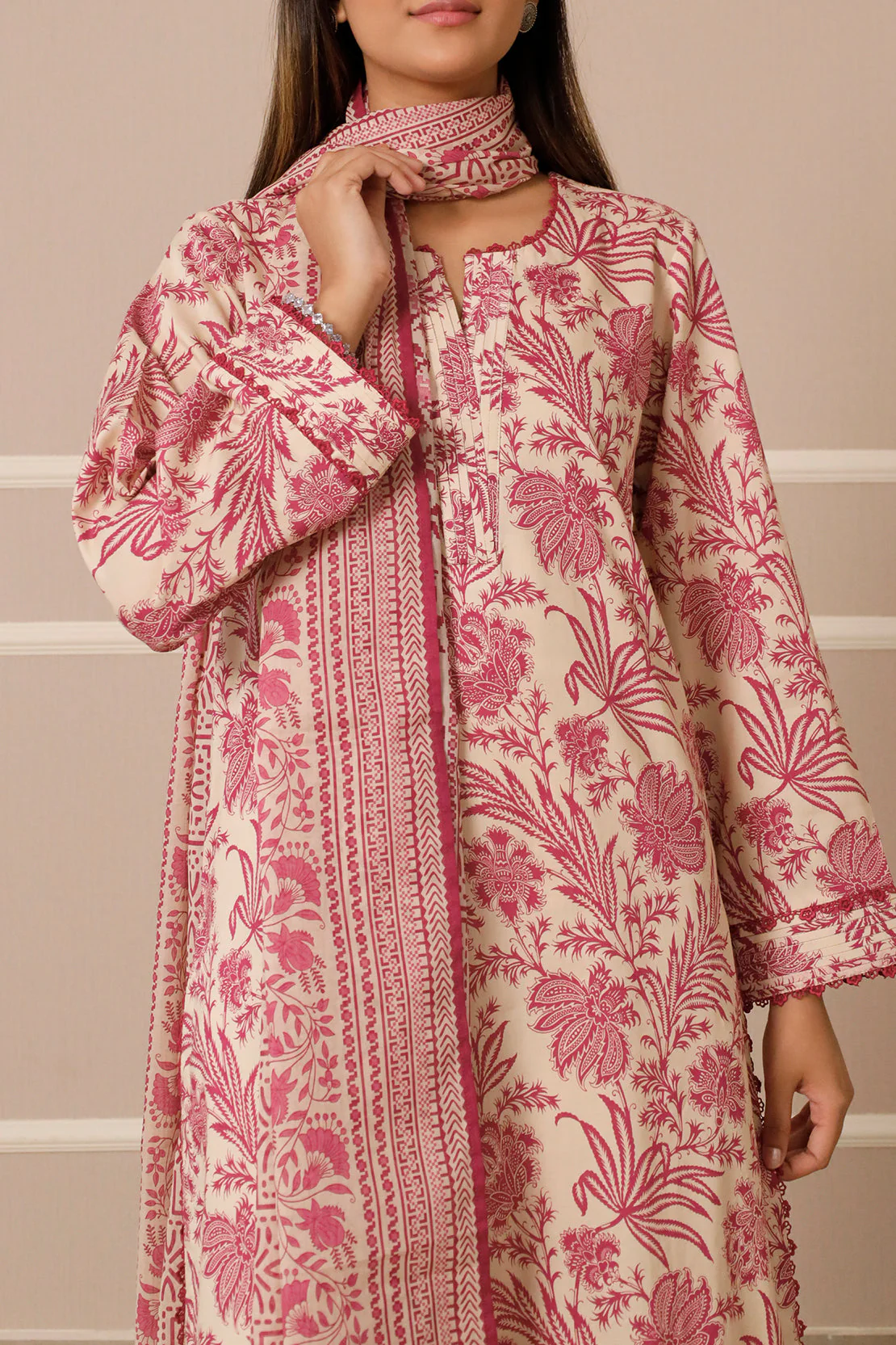 Unstitched Printed Lawn 3 Piece - Image 6