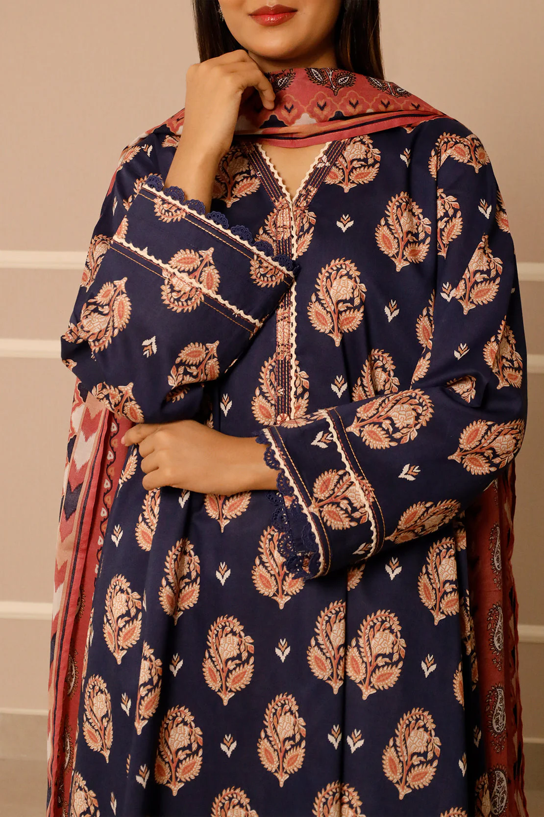 Unstitched Printed Lawn 3 Piece - Image 6