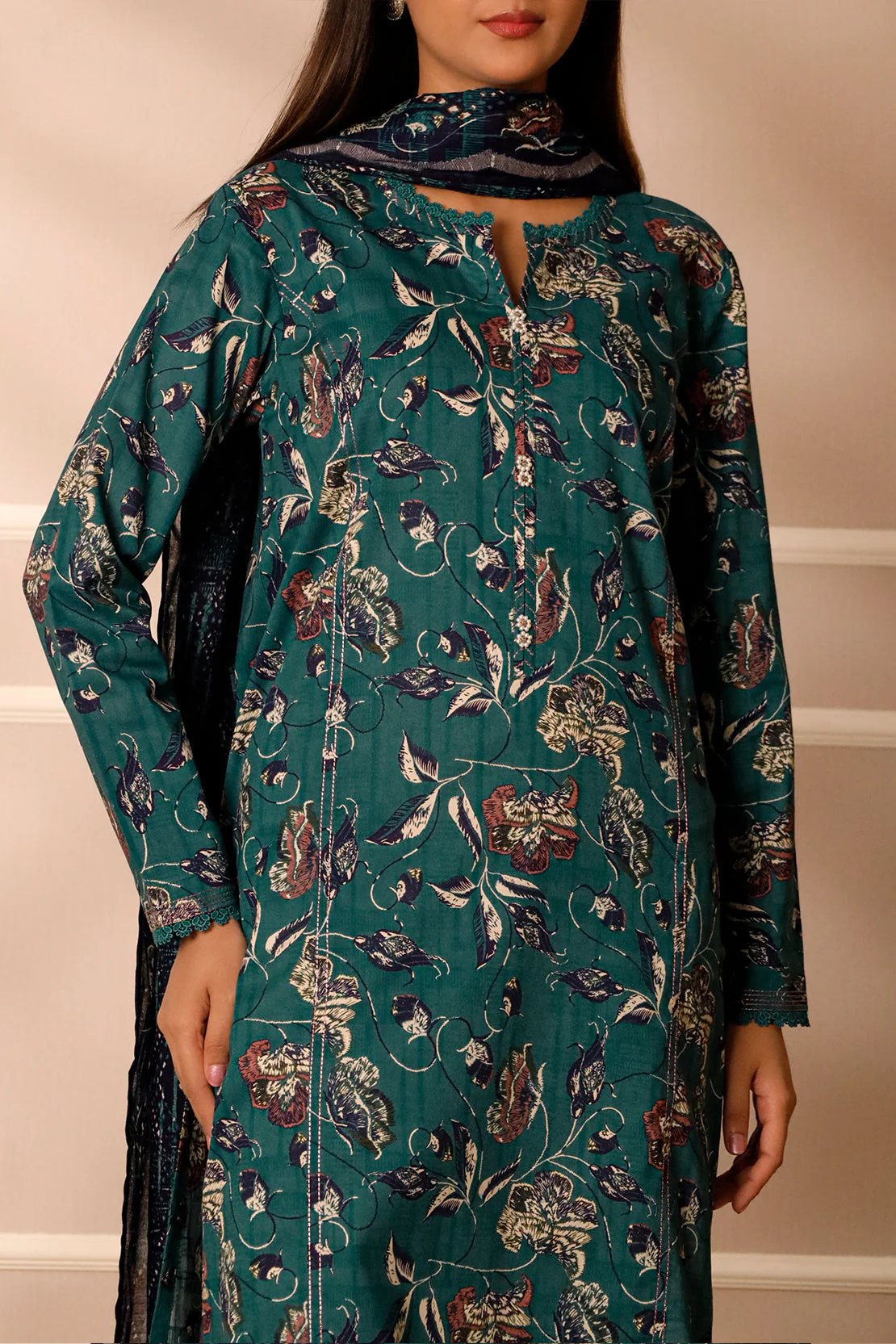 Unstitched Printed Lawn 3 Piece - Image 6