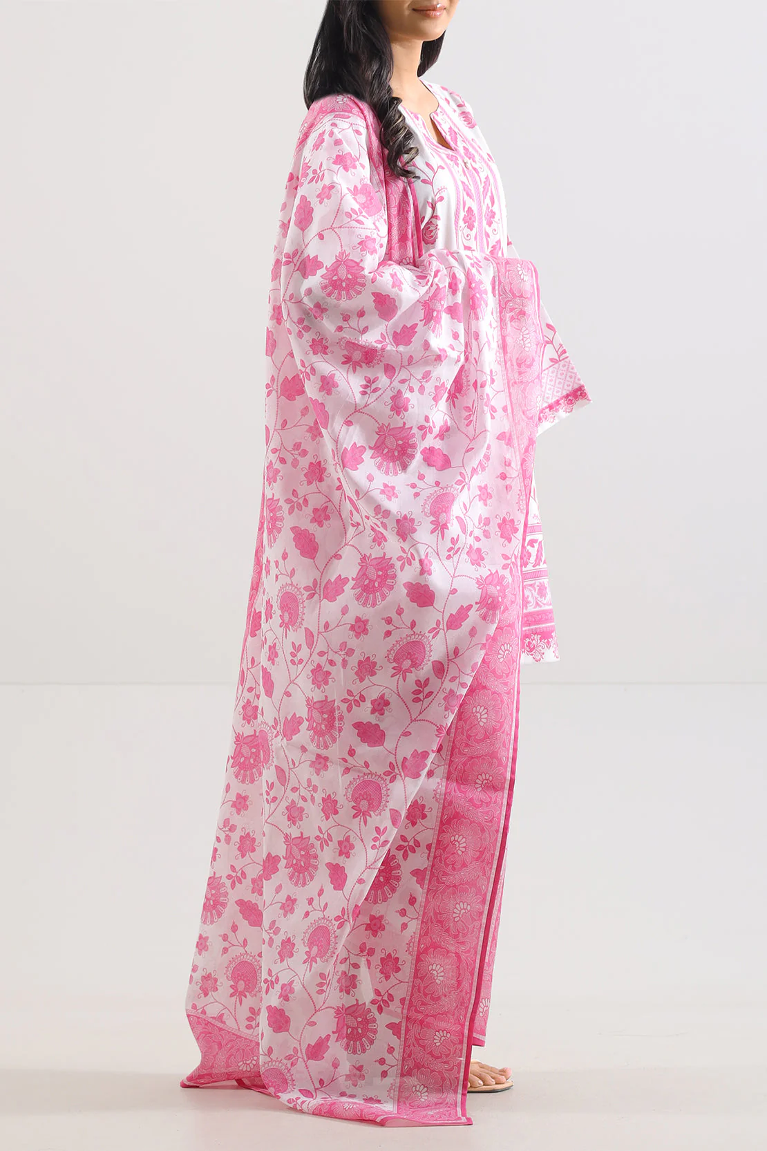 Unstitched Printed Lawn 3 Piece - Image 2