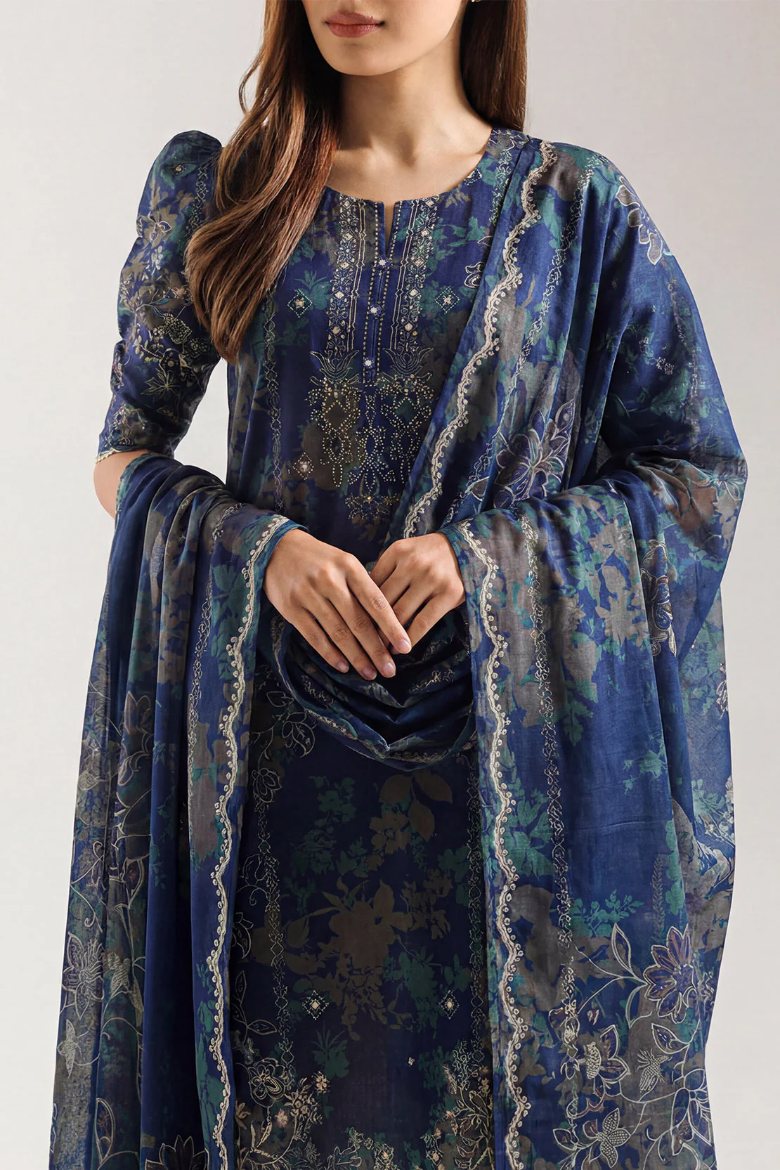 Unstitched Printed Lawn 3 Piece - Image 2