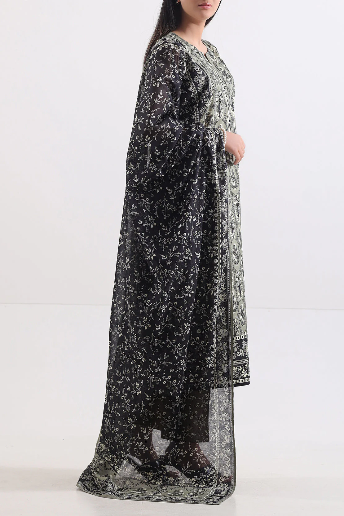 Unstitched Printed Lawn 3 Piece - Image 2