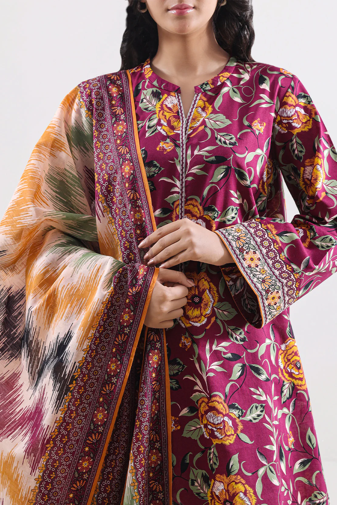 Unstitched Printed Lawn 3 Piece - Image 5