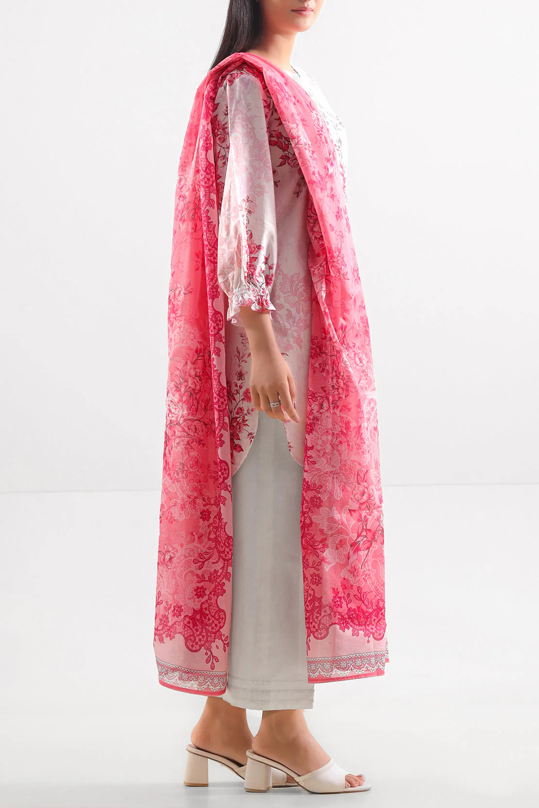 Unstitched Printed Lawn 3 Piece - Image 3