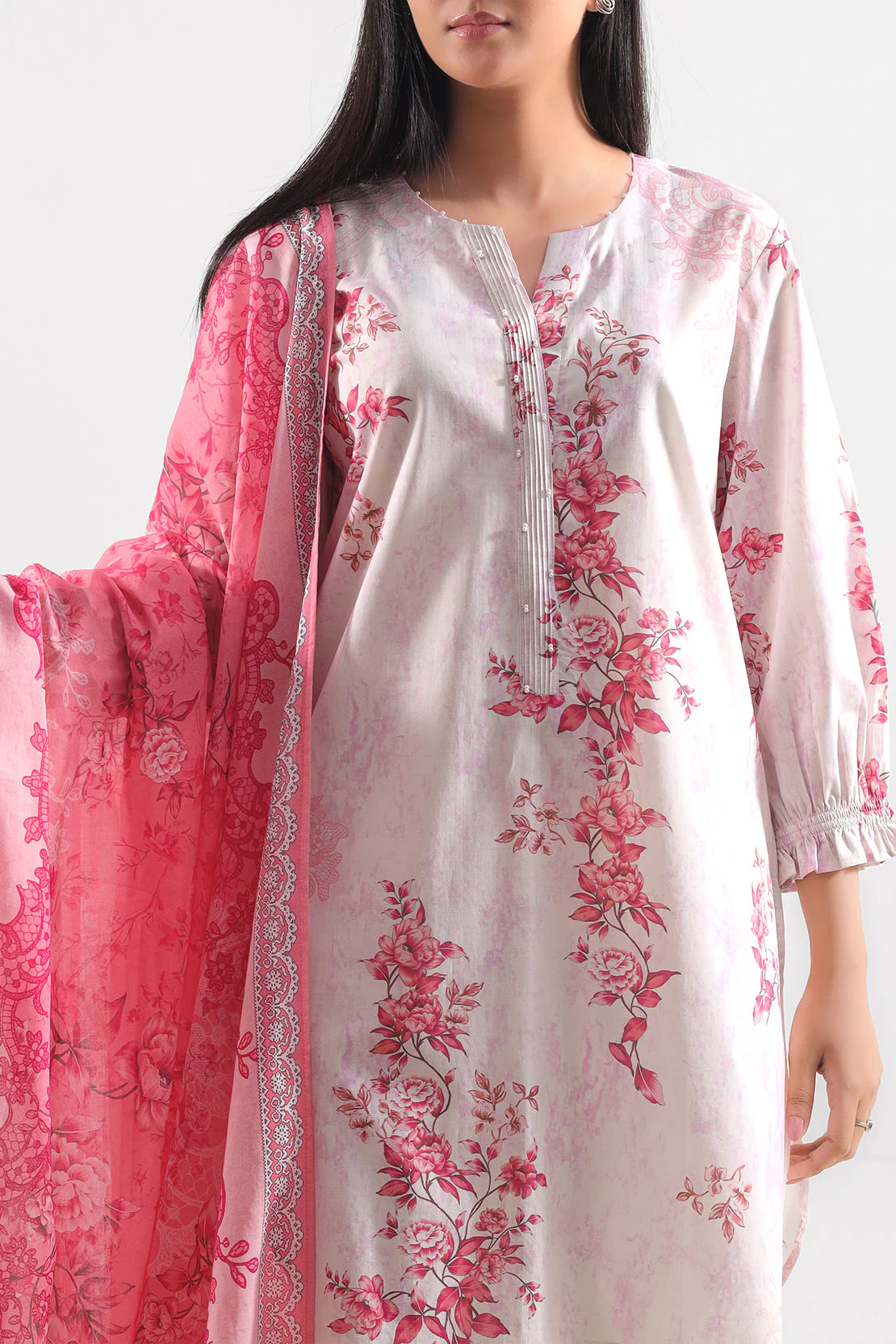 Unstitched Printed Lawn 3 Piece - Image 4