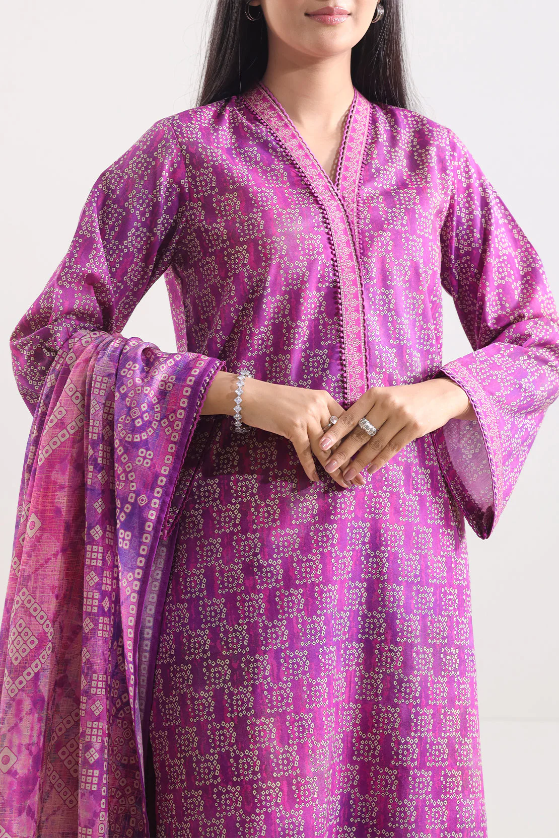 Unstitched Printed Lawn 3 Piece - Image 2