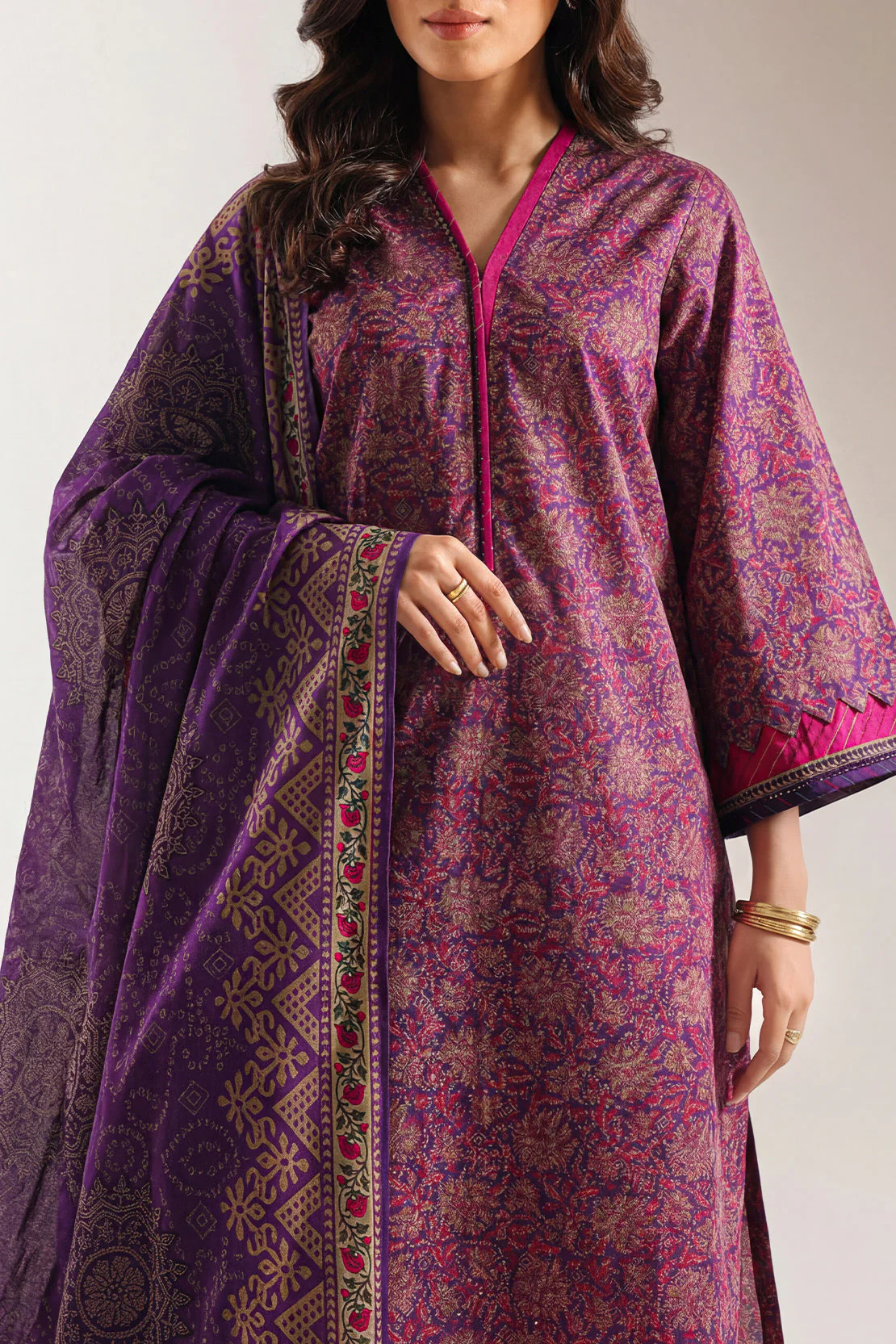 Unstitched Printed Lawn 3 Piece - Image 2
