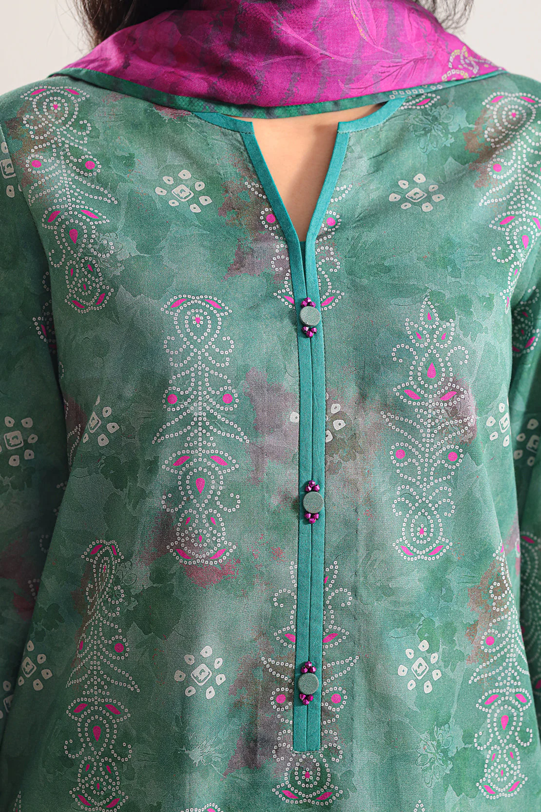 Unstitched Printed Lawn 3 Piece - Image 4
