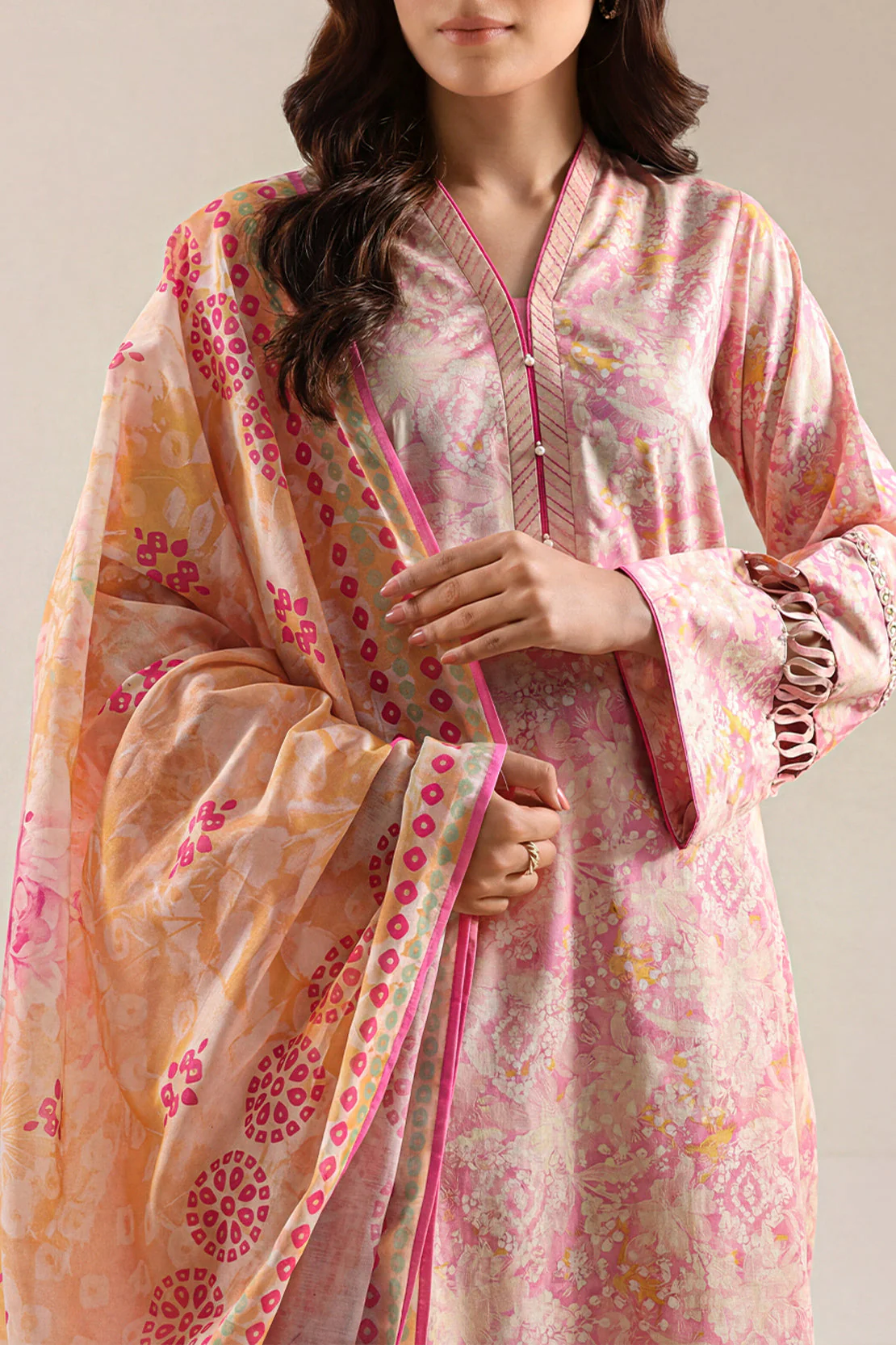 Unstitched Printed Lawn 3 Piece - Image 2