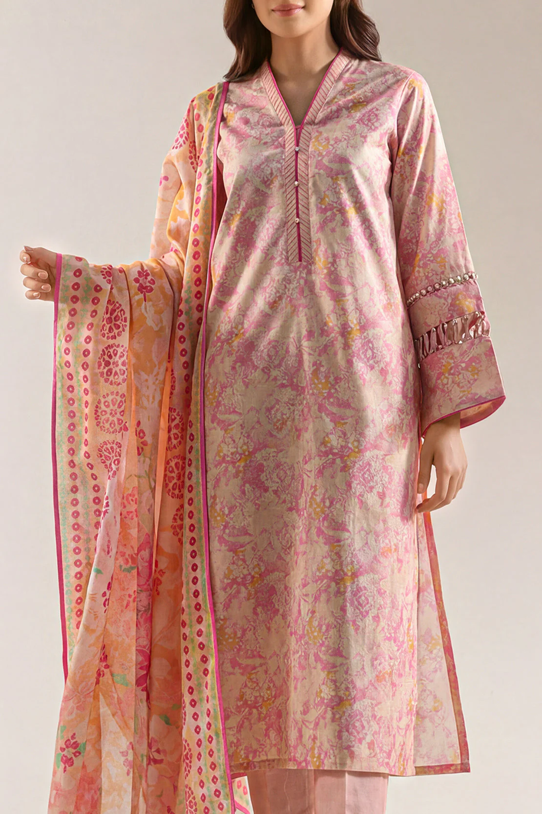 Unstitched Printed Lawn 3 Piece - Image 3