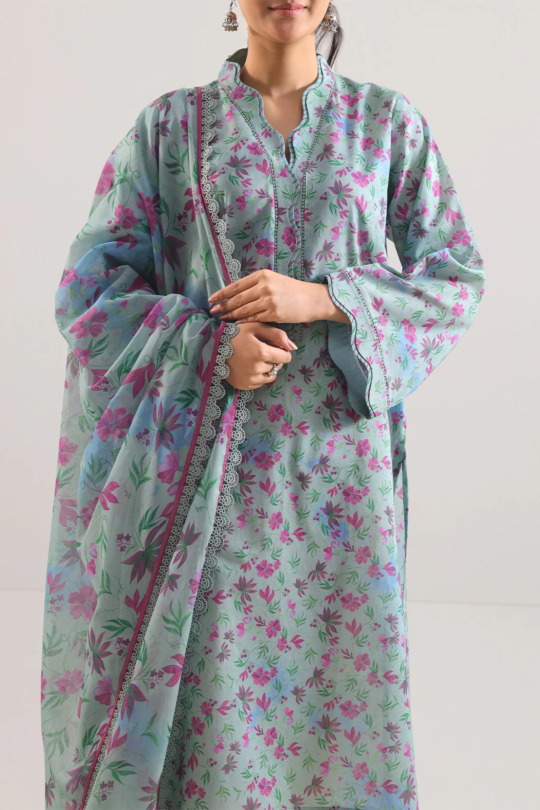 Unstitched Printed Lawn 3 Piece - Image 2