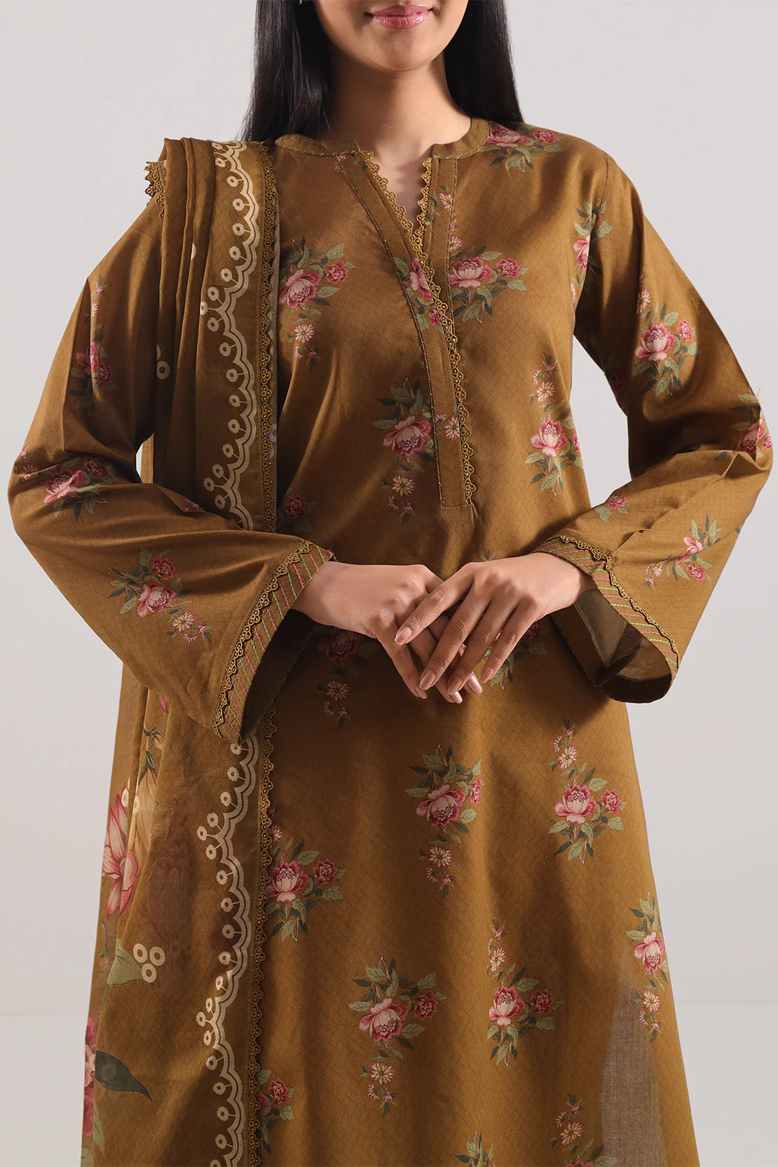 Unstitched Printed Lawn 3 Piece - Image 2